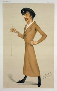 1878年1月12日の「バニティーフェア」からのジェームズアボットマクニールウィスラー卿（1834-1903）の漫画の「交響曲」